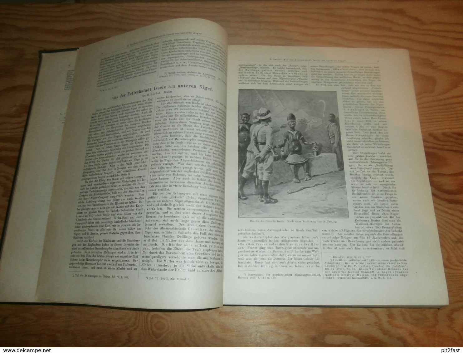 Völkerkunde Juli-Dezember 1898 , Gebundene Zeitschrift , Expeditionen , Kolonien , Reisen , Berichte , Etnologie !!! - Arqueología