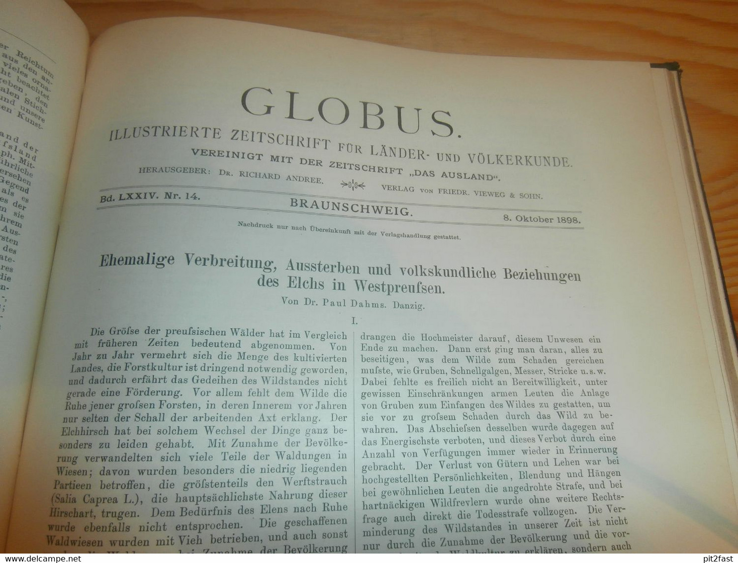 Völkerkunde Juli-Dezember 1898 , gebundene Zeitschrift , Expeditionen , Kolonien , Reisen , Berichte , Etnologie !!!