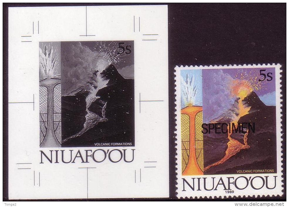 Tonga Niuafo'ou 1989  - Volcano - Proof + Specimen - Volcans