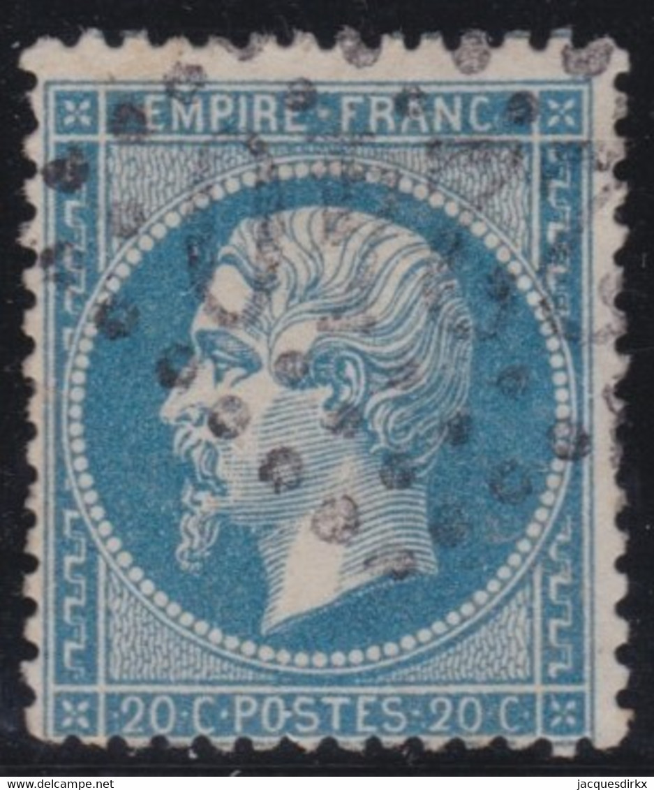 France   .   Y&T  .   22    .     O    .    Oblitéré - 1862 Napoléon III