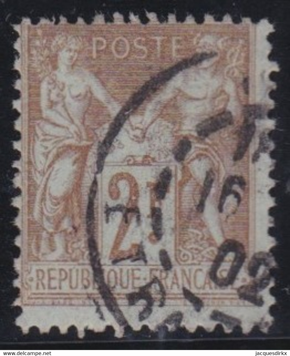 France   .   Y&T  .   105  (2 Scans)        .     O    .    Oblitéré - 1898-1900 Sage (Type III)