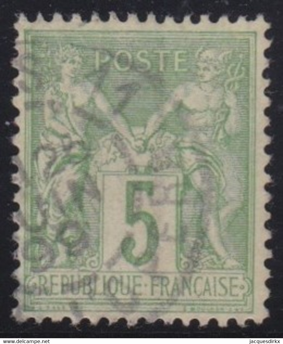France   .   Y&T  .   106        .     O    .    Oblitéré - 1898-1900 Sage (Type III)