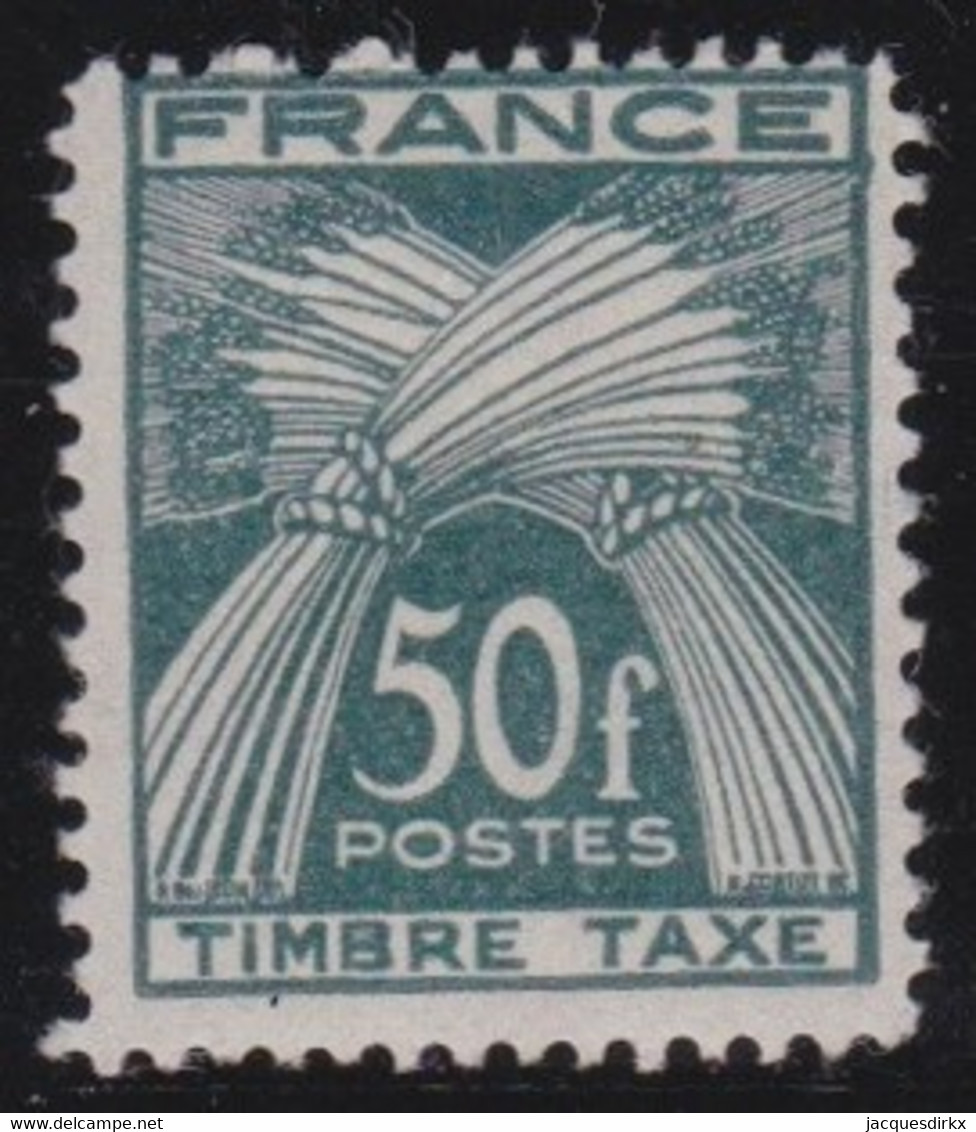 France     .   Y&T    .     Taxe   88     .     **       .    Neuf Avec Gomme Et SANS Charnière - 1859-1959 Postfris