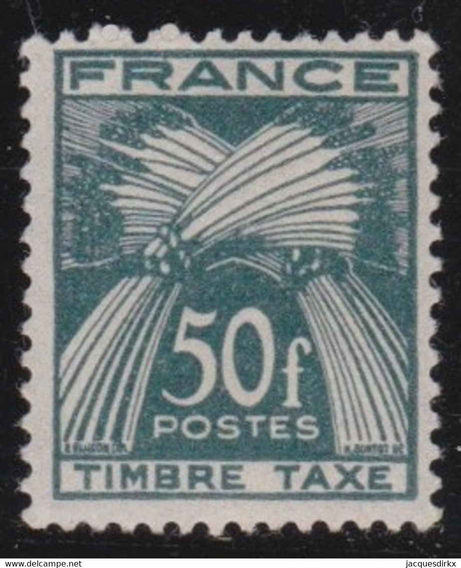 France     .   Y&T    .     Taxe   88     .     **       .    Neuf Avec Gomme Et SANS Charnière - 1859-1959 Neufs