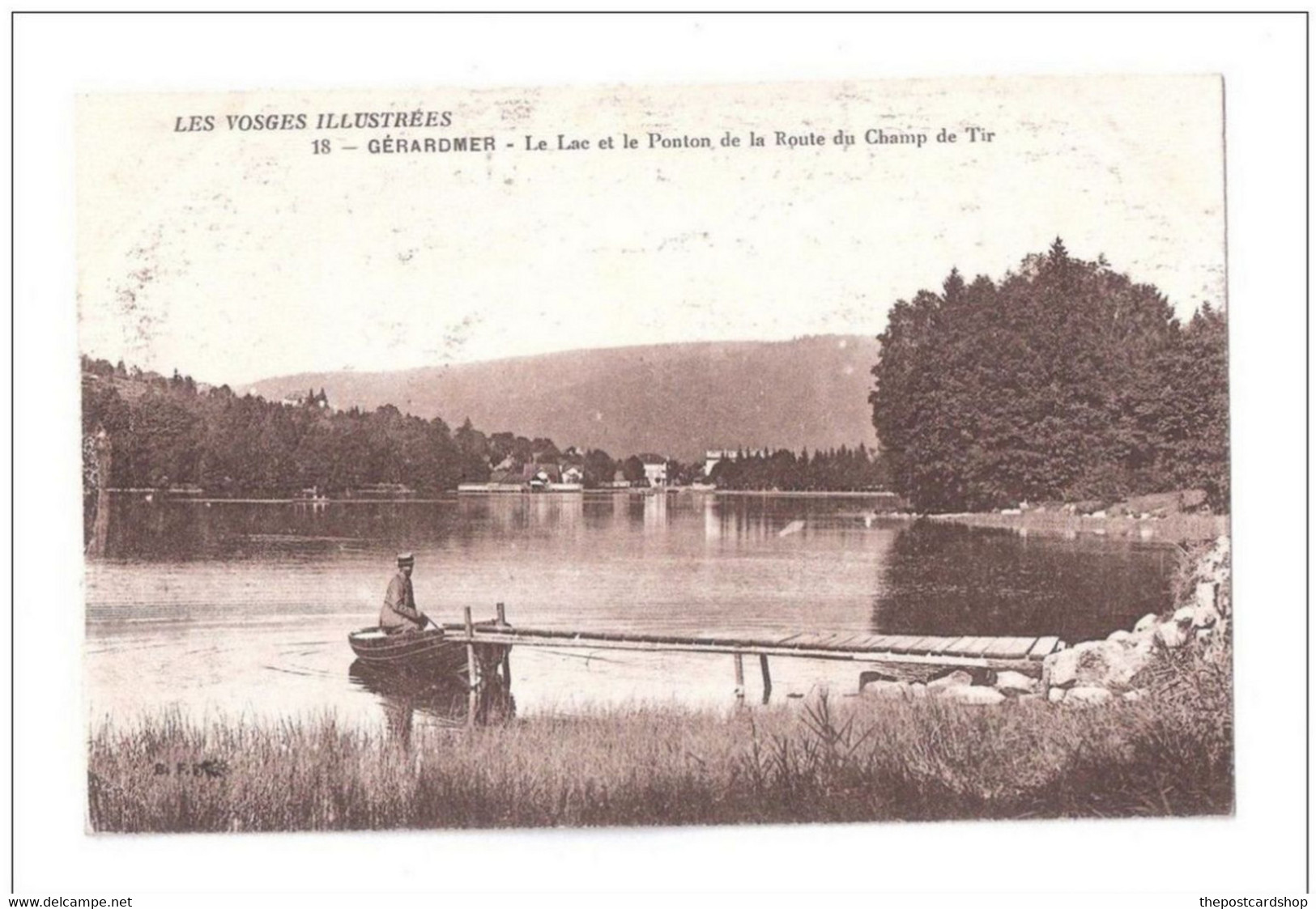 CPA 88 - GERARDMER - Le Lac Et Le Ponton De La Route Du Champs De Tir Pier - Gerardmer