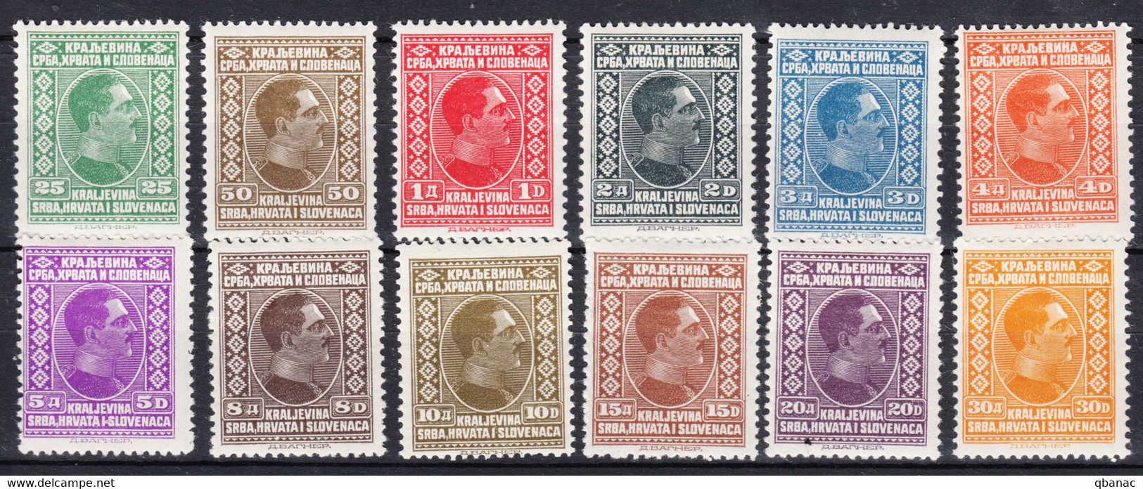 Yugoslavia Kingdom 1926 Mi#188-199 Mint Hinged - Unused Stamps