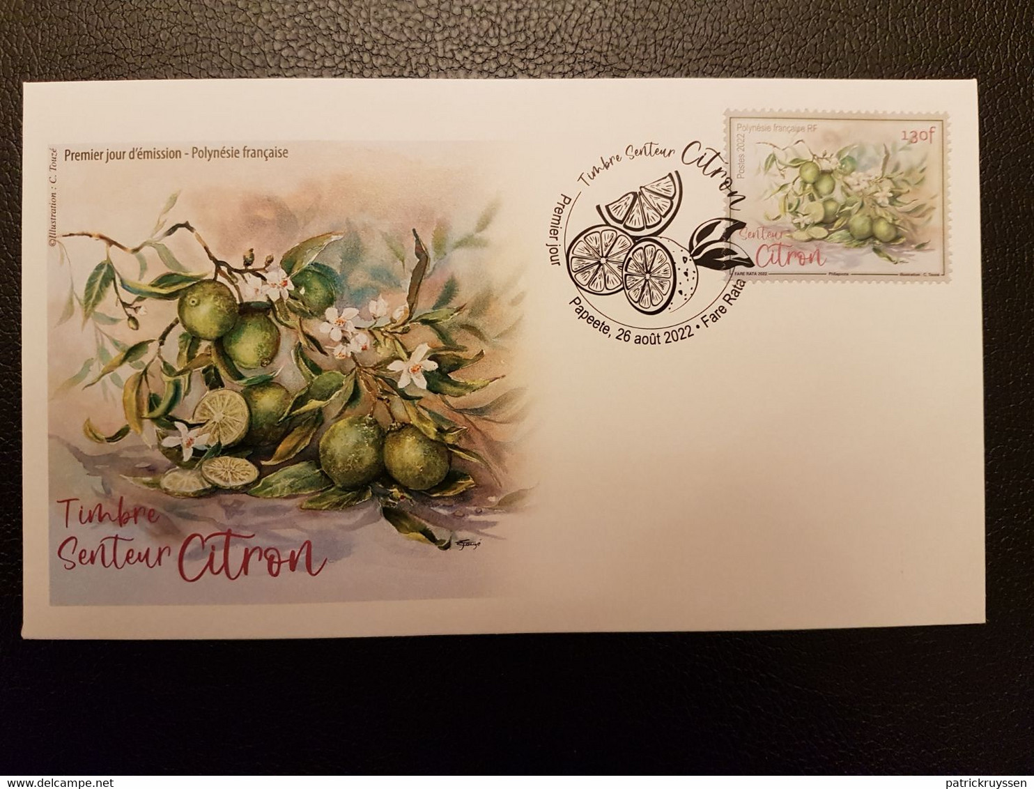 Polynesia 2022 Polynesie CITRON CITRUS Scent Fruit Flora Senteur Aroma 1v FDC PJ - Neufs