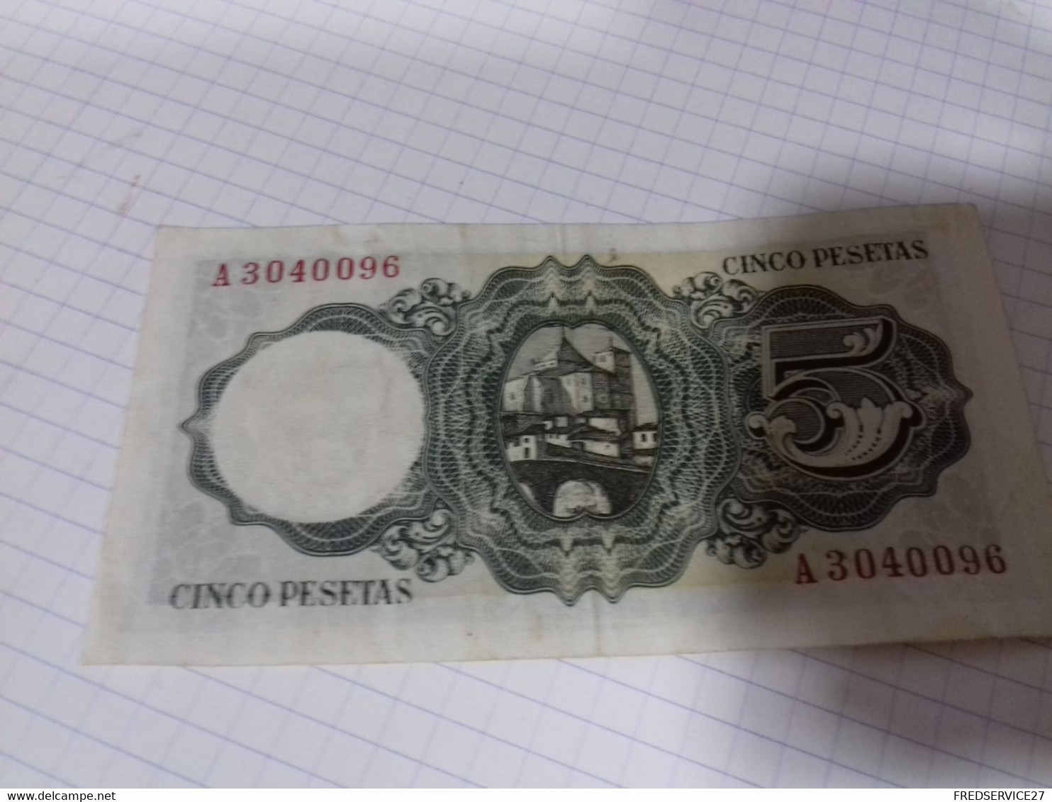 BILLET 5 PESETAS 1951 - 5 Pesetas