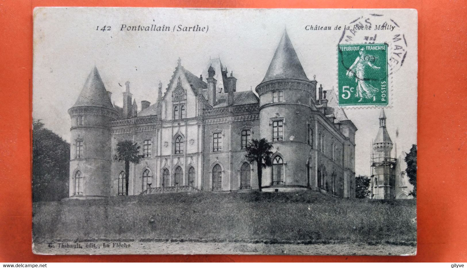 CPA (72)  Pontvallain . Château De La Roche  Mailly.   (W.1094) - Pontvallain