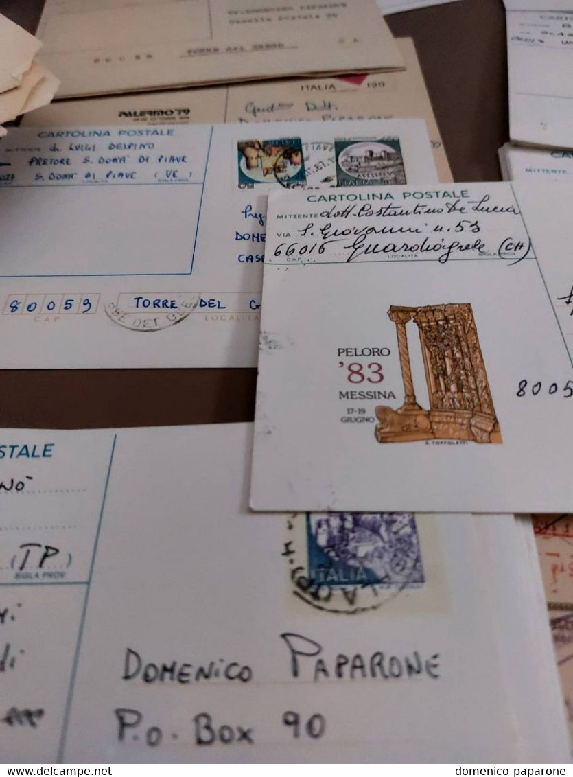 (cartpost1/5) ITALIA CARTOLINE POSTALI VIAGGIATE CON ALCUNI BIGLIETTI POSTALI, TOTALE 116 - Vrac (max 999 Timbres)