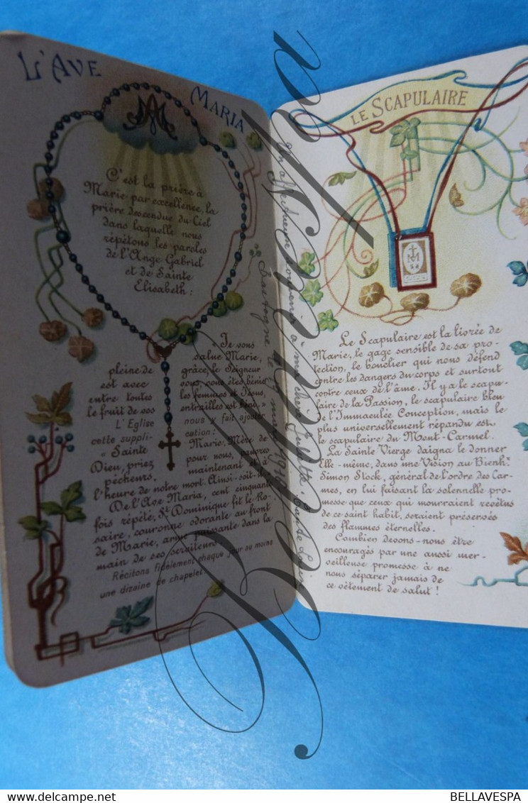 Holy  Card   La Devotion  Pratique Envers Marie  Turois Paris Edit Pontifice - Andachtsbilder