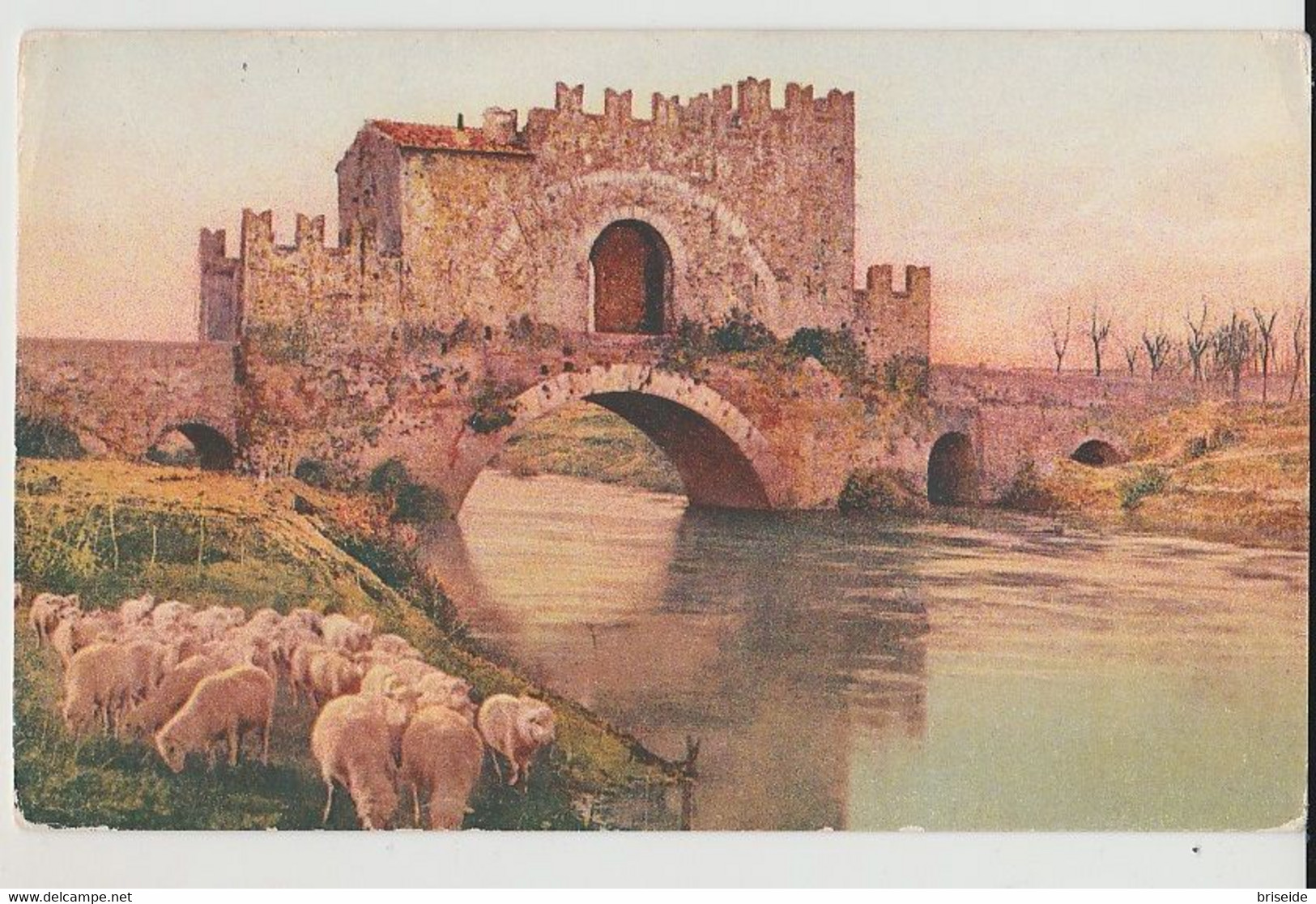 ROMA CAMPAGNA ROMANA PONTE NOMENTANO F/P VIAGGIATA 1931 - Bruggen