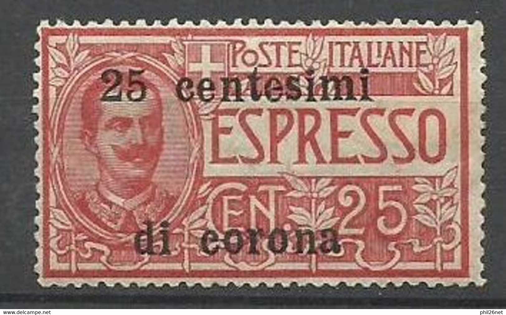 Italie   Dalmatie  Espresso   N° 1 Variété Surcharge Sur 2  Lignes  R   Neuf * B/TB     Voir Scans     Soldé ! ! ! - Dalmatia