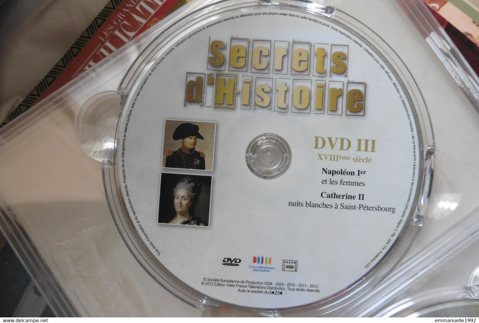 DVD Secrets D'Histoire Stéphane Bern - Napoléon Ier - Catherine II - Sans Boitier - Dokumentarfilme