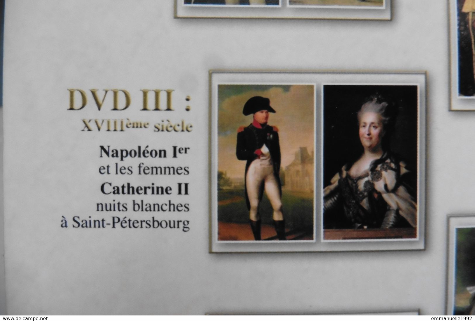 DVD Secrets D'Histoire Stéphane Bern - Napoléon Ier - Catherine II - Sans Boitier - Documentaires
