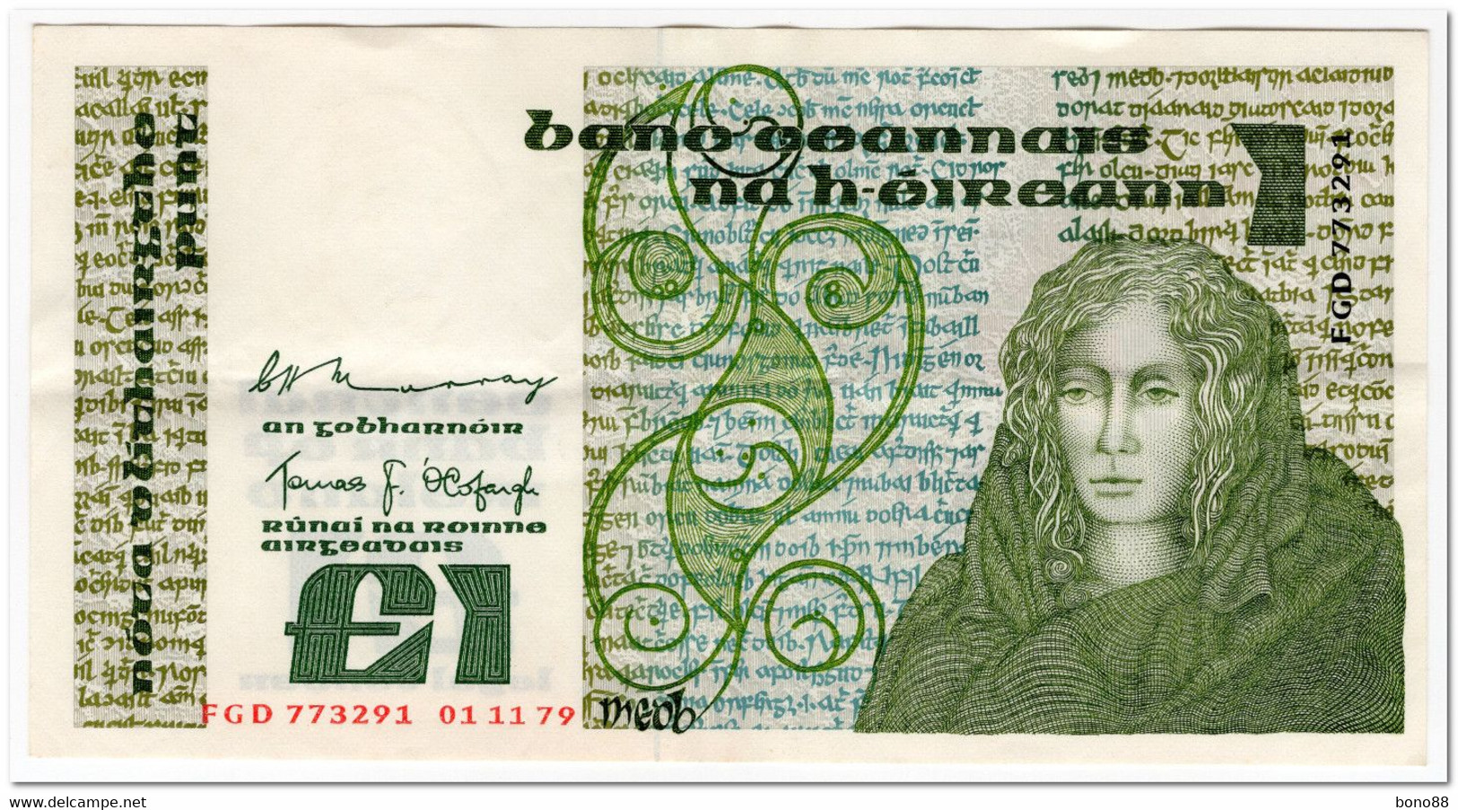 IRELAND,1 POUND,1979,P.70b,VF-XF - Irlanda