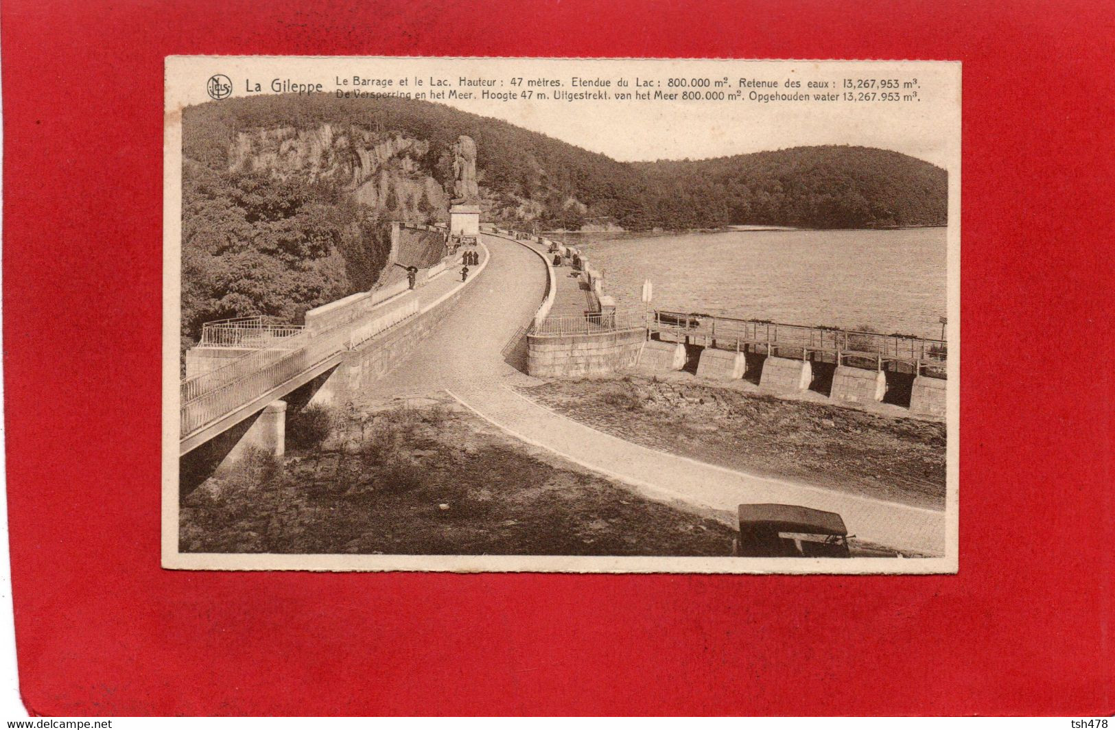 BELGIQUE---LA GILEPPE----Le Barrage Et Le Lac--voir 2 Scans - Gileppe (Barrage)