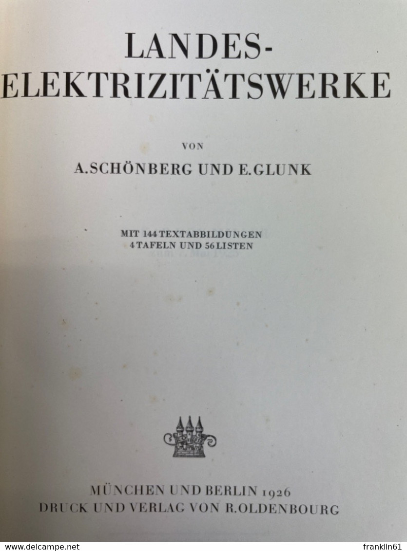 Landes-Elektrizitätswerke. - Architectuur