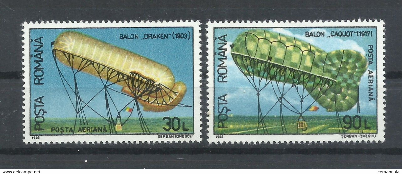 RUMANIA  YVERT  AEREO  313/14       MNH  ** - Unused Stamps