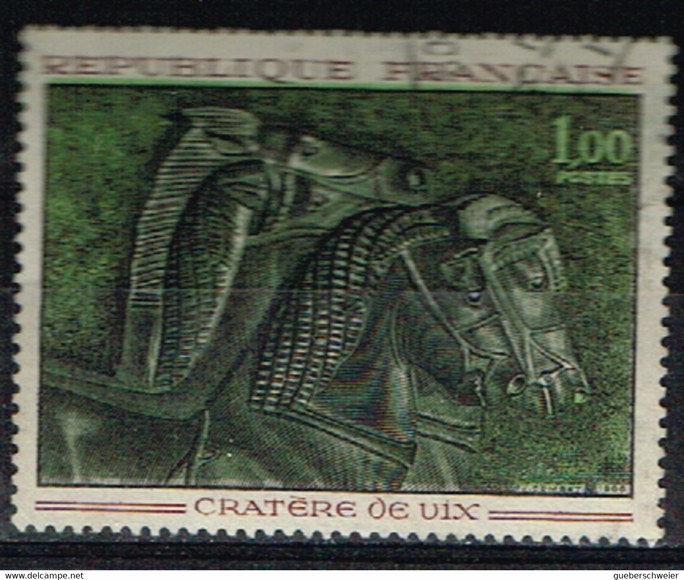 FR VAR 19 - FRANCE N° 1478 Obl. Variété Signature Sur Fond Blanc - Gebraucht