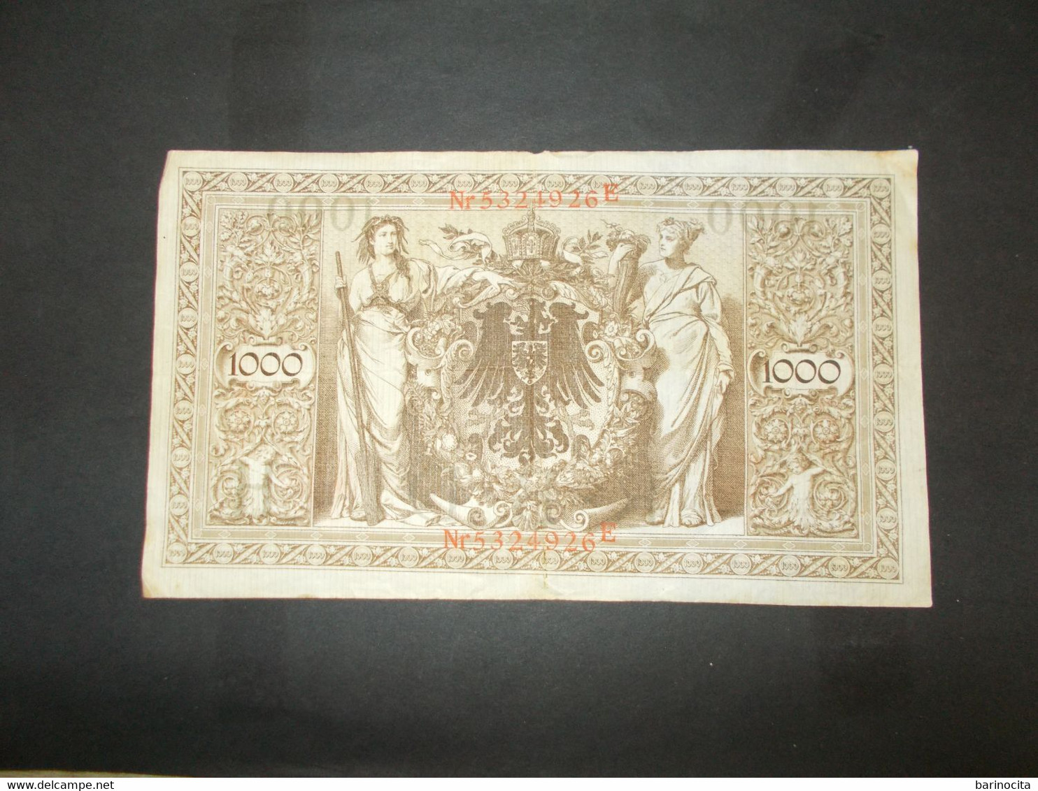 ALLEMAGNE  -    1000  Mark  Reichsbanknote  Année 1910  Voir Photo - 1.000 Mark