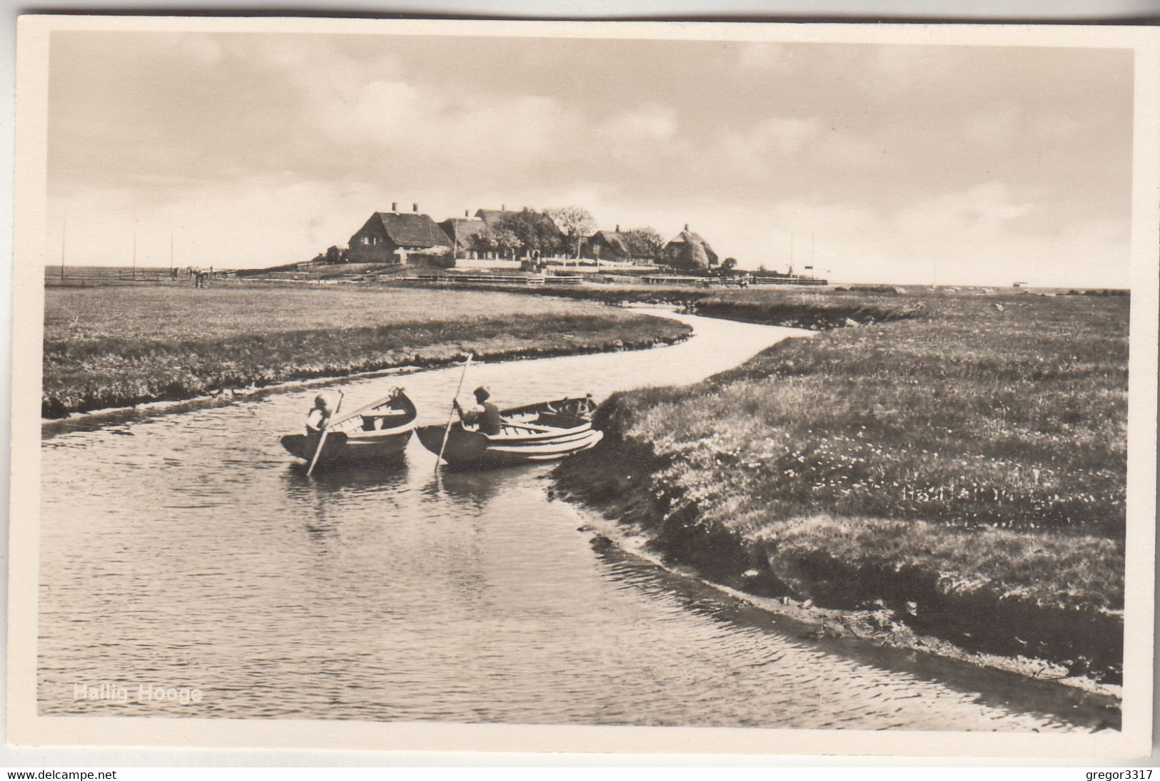 C1387) HALLIG HOOGE - Boote Häuser ALT! - Halligen