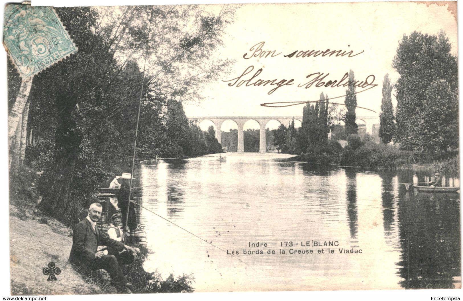 CPA Carte Postale France Le Blanc Bords De La Creuse Et Le Viaduc 1905 VM60597 - Le Blanc