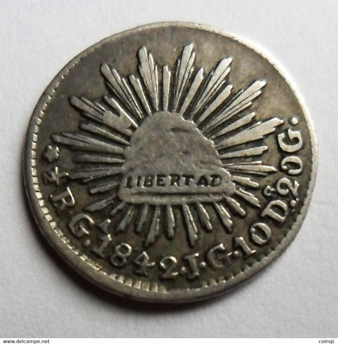 MEXICO - GUADALAJARA - 1/2 REAL - 1842 - Scarce - Mexique