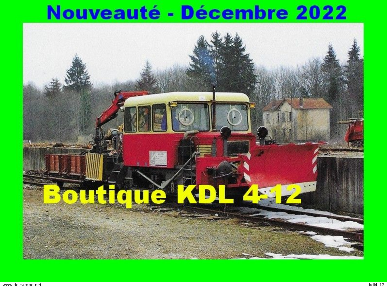 RU 2007 - Draisine Billard Chasse-neige N° 6.261 En Gare - ANDELOT - Jura - SNCF - Matériel