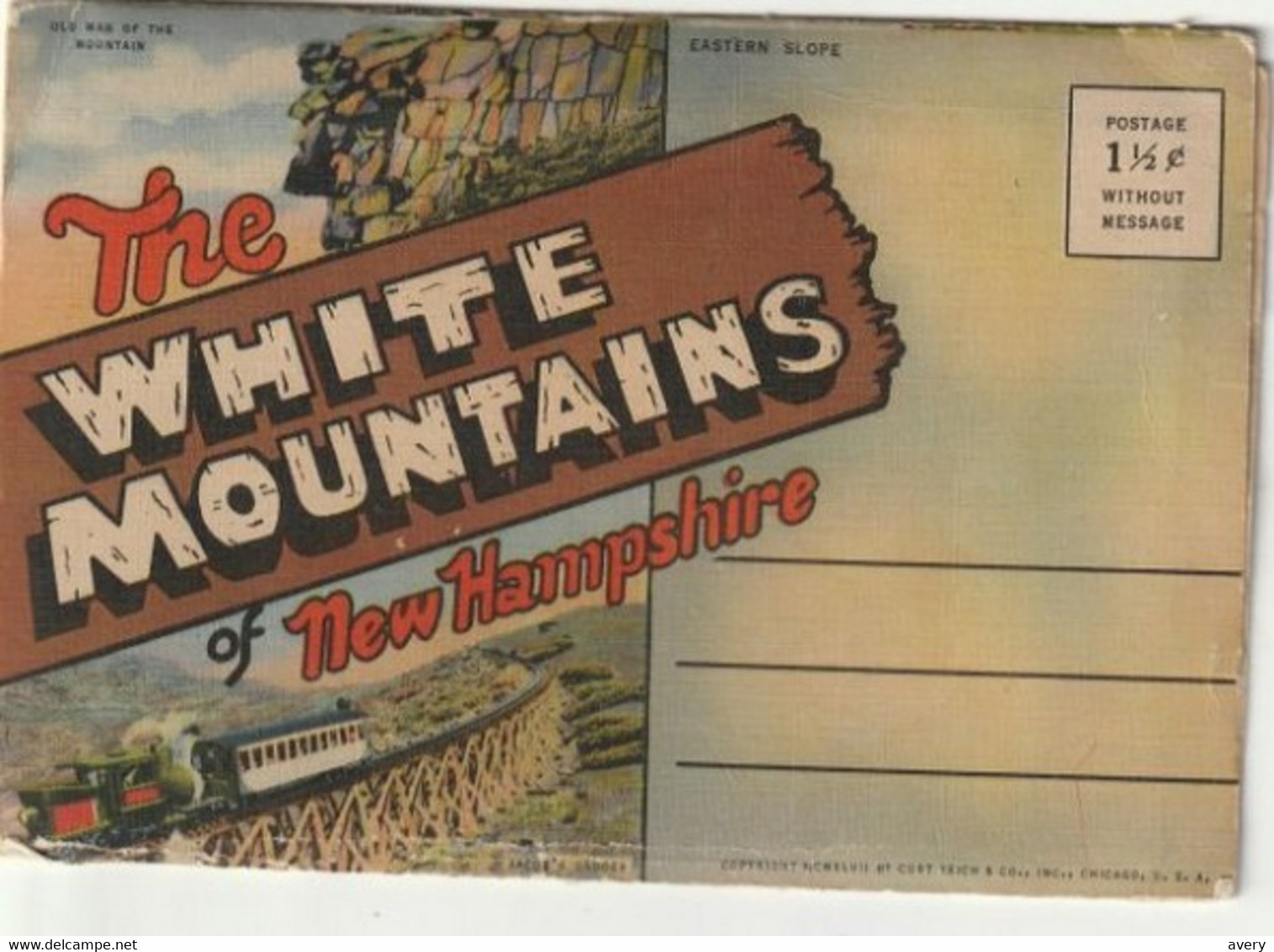 Souvenir Folder Of The White Mountains Of New Hampshire - White Mountains