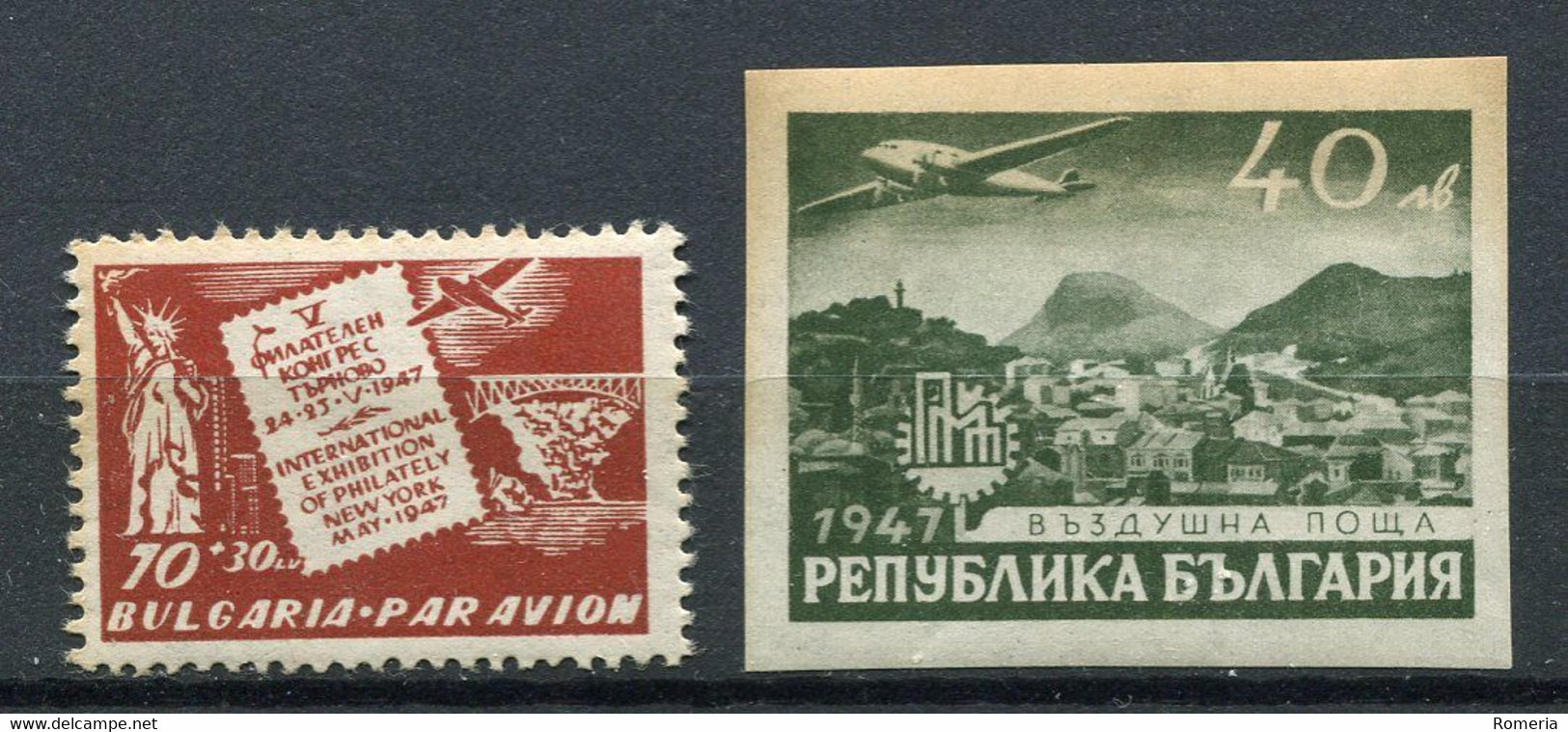 Bulgarie - 1946 -> 1947 - Séries Poste Aérienne Yt PA31/PA32 - PA33/PA36 - PA34/PA49 - PA50/PA51 ** - Poste Aérienne