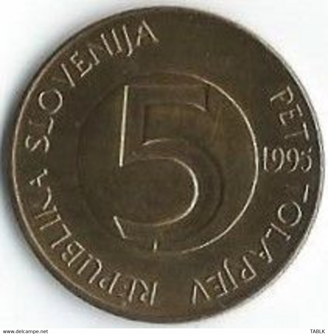 MM630 - SLOVENIË - SLOVENIA - 5 TOLARJEV 1995 - Slovénie