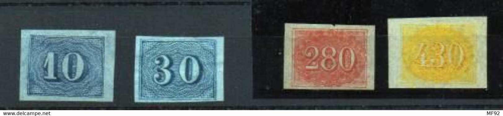 Brasil Nº 19/22. Año 1854/61 - Unused Stamps