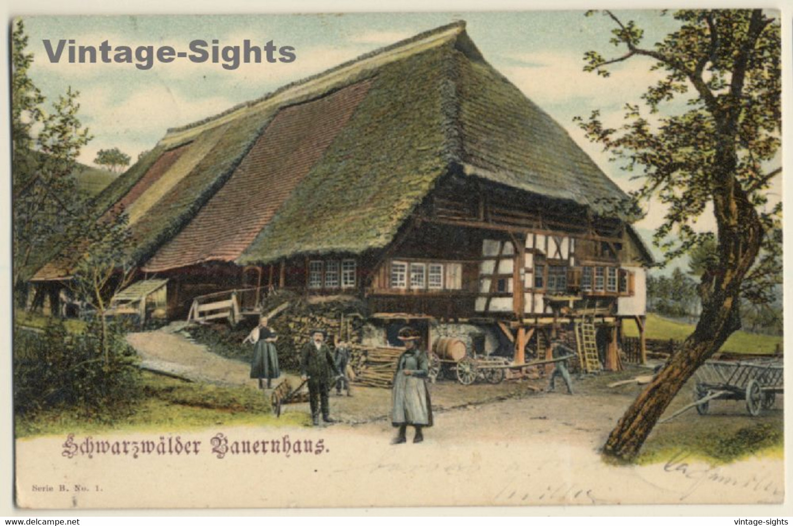 Black Forest: Schwarzwälder Bauernhaus (Vintage PC 1905) - Hornberg