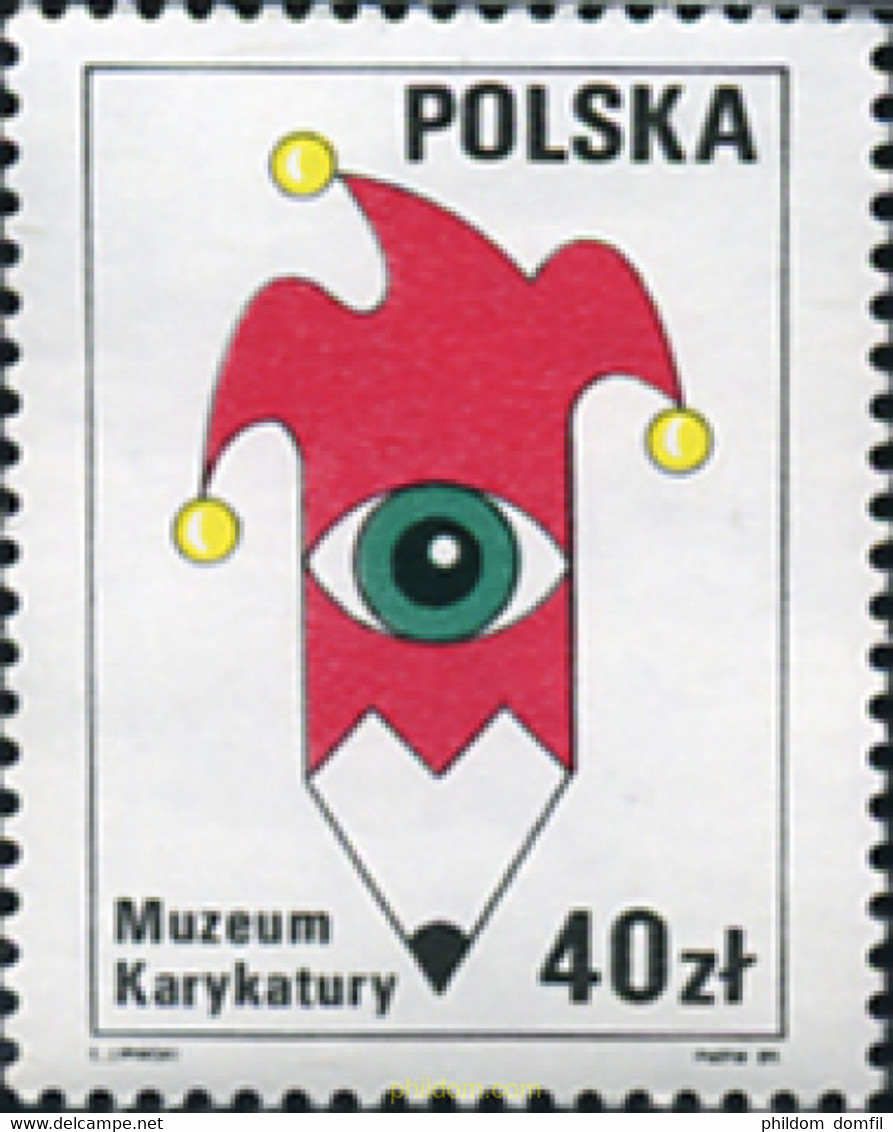 168548 MNH POLONIA 1989 MUSEO DE LA CARICATURA - Ohne Zuordnung