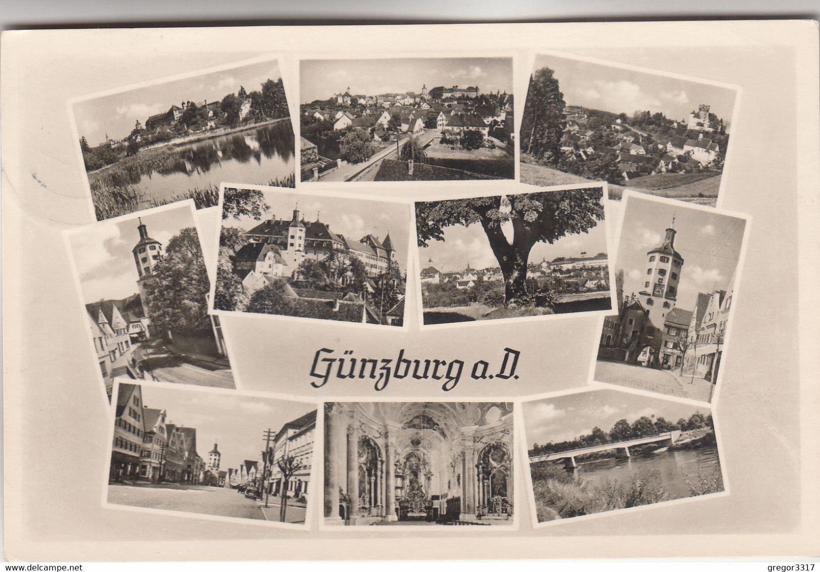 C1451) GÜNZBURG A. D. - Sehr Schöne Mehrbild AK - älter 1953 - Günzburg