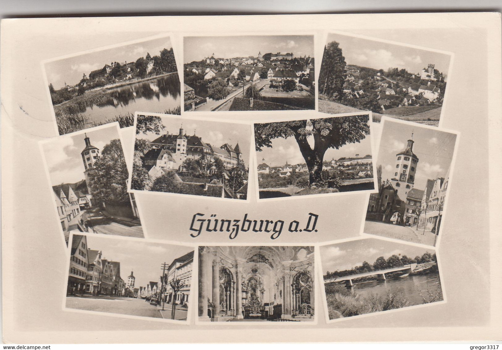 C1451) GÜNZBURG A. D. - Sehr Schöne Mehrbild AK - älter 1953 - Guenzburg