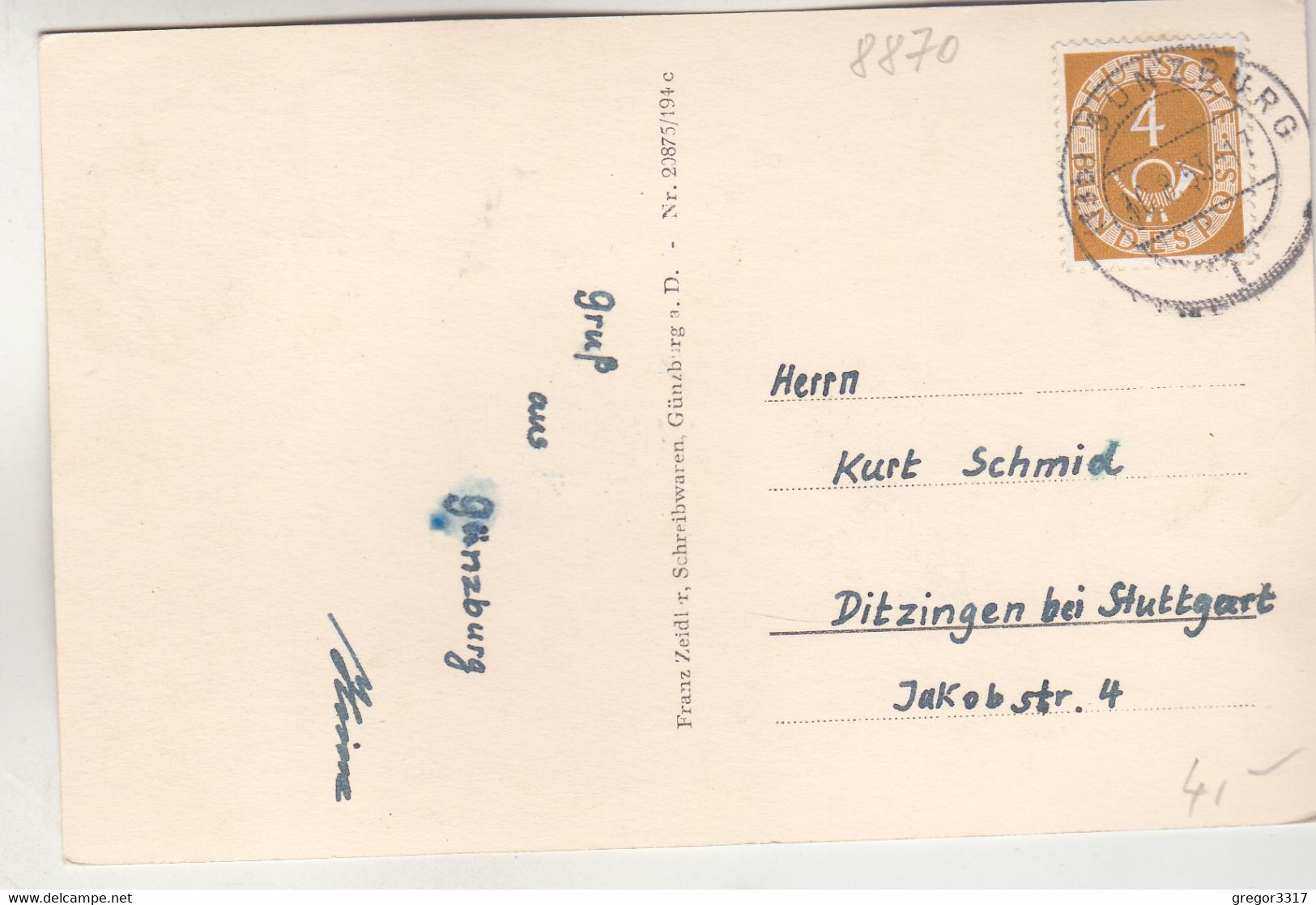 C1451) GÜNZBURG A. D. - Sehr Schöne Mehrbild AK - älter 1953 - Günzburg