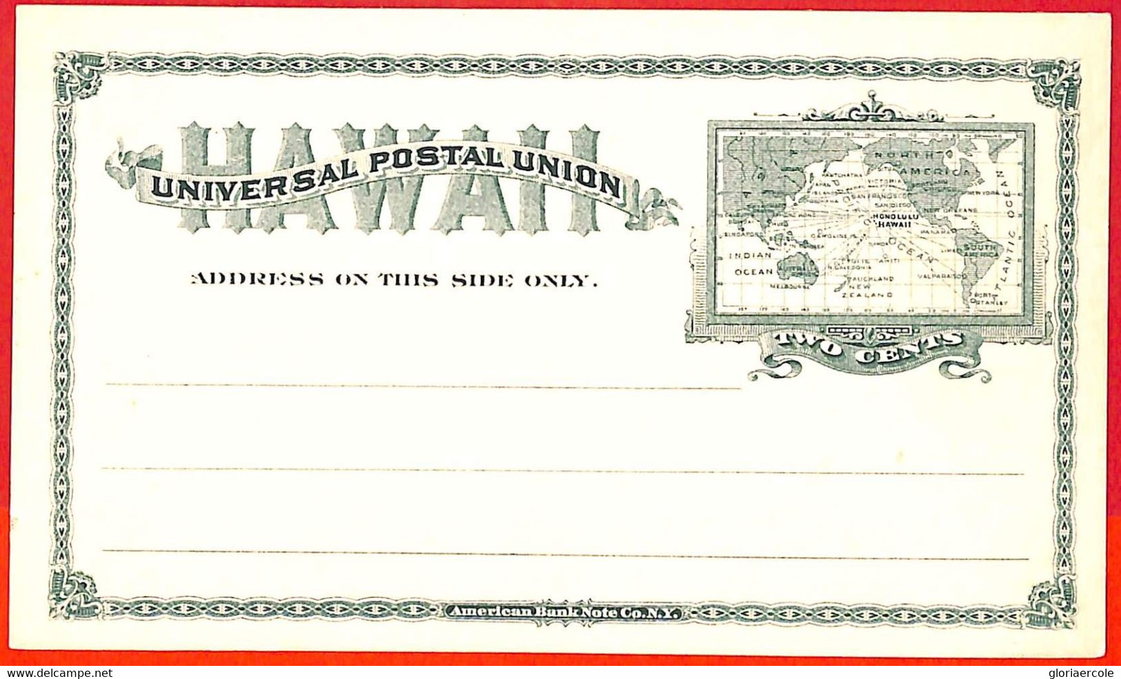 Aa2642  - HAWAII United States - POSTAL STATIONERY Card - Scott  # UX9 - Hawaï