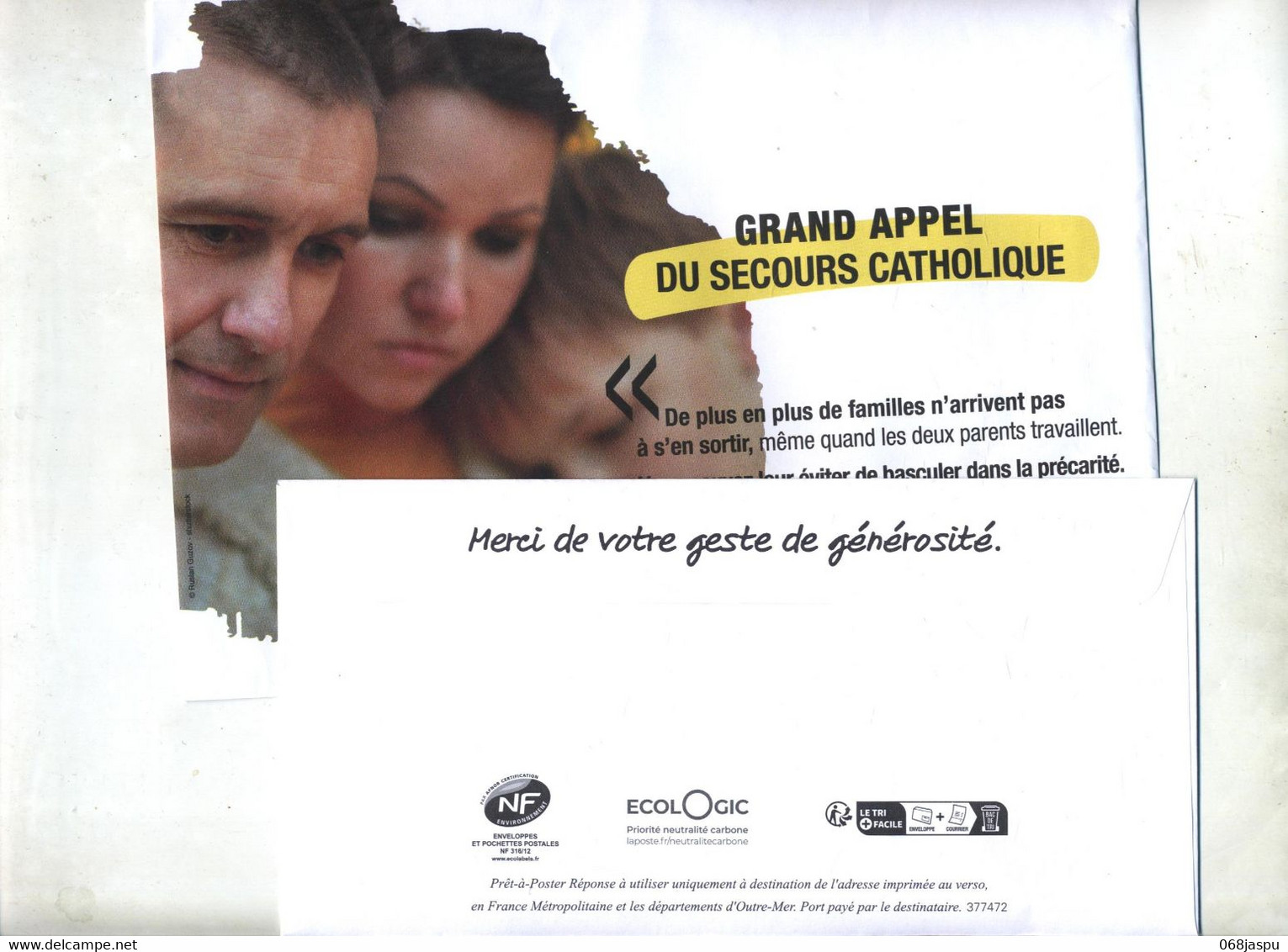 Pap Reponse Yseultyz Secours Catholique + Destineo - PAP: Antwoord