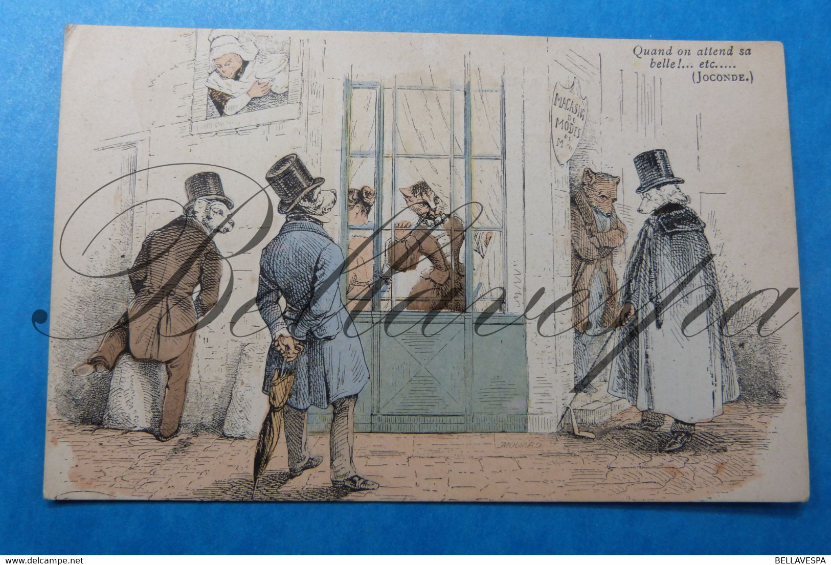 Quand Ou Attend Sa Belle!....etc.(Magasins De Modes De M.. ) Carticature Humor Pikant (Joconde) - 1900-1949