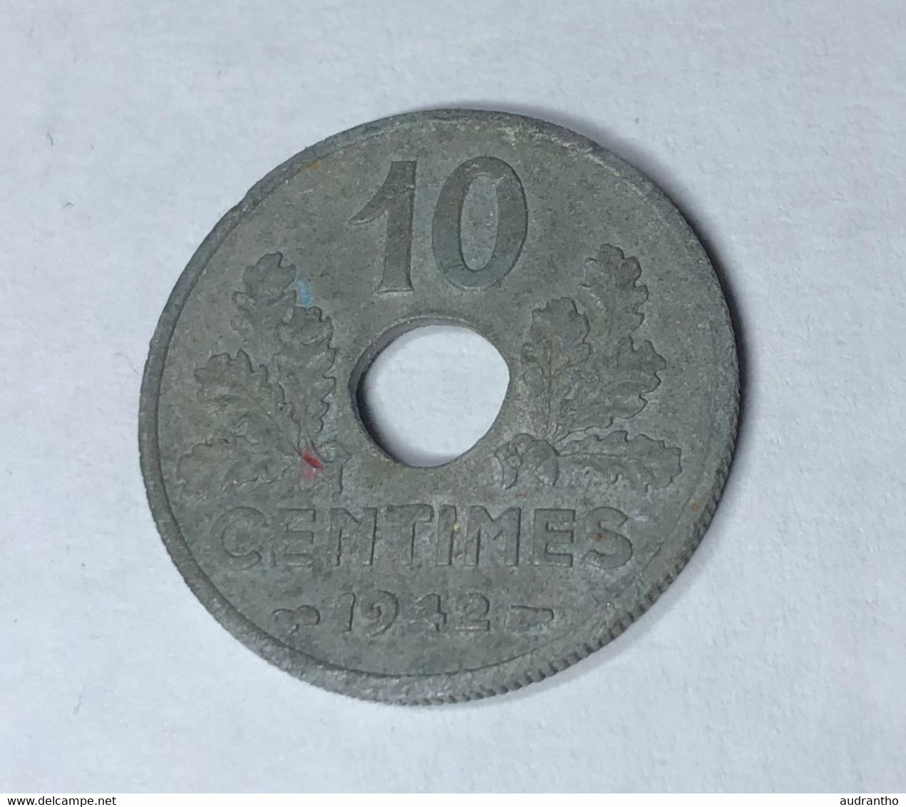 Pièce De Monnaie - ETAT FRANCAIS - 10 Centimes 1942 - 10 Centimes