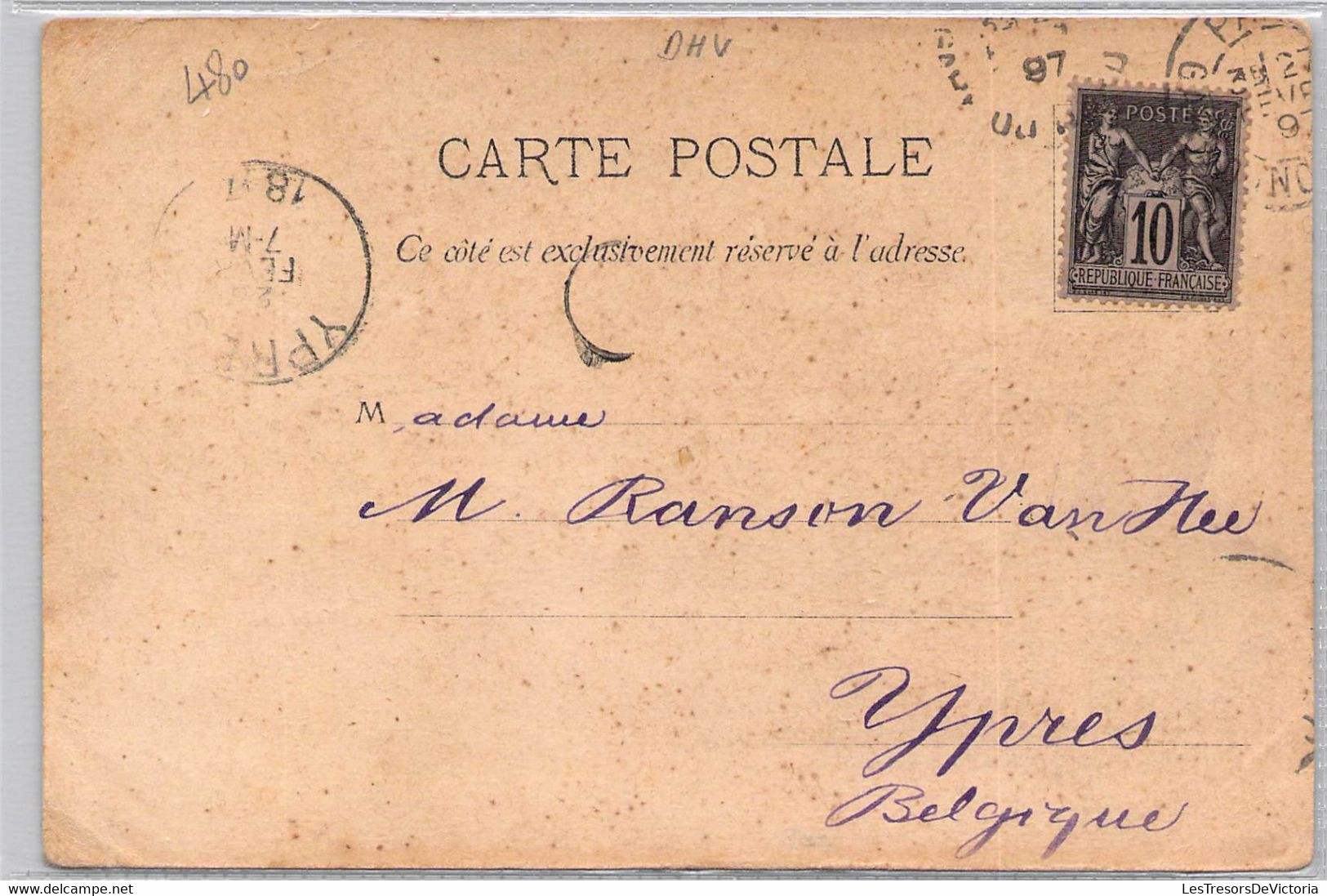 CPA France - Paris - Souvenir De Paris - Editeur A. Levy - Dos Non Divisé - Oblitérée 1897 Ypres Et Paris - Colorisée - Other Monuments