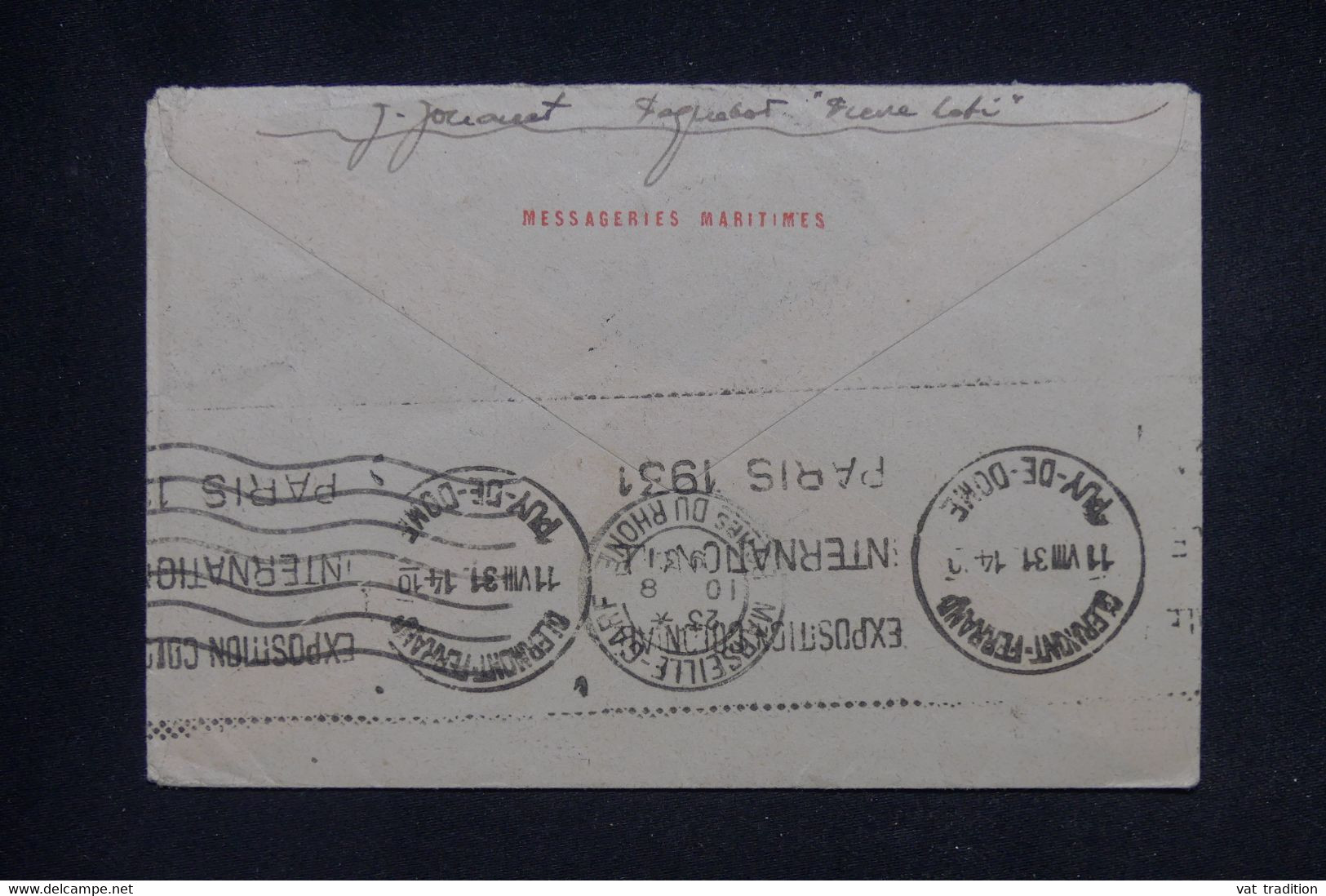 LIBAN - Enveloppe De Beyrouth Pour Clermont Ferrand Par Avion En 1931  - L 135965 - Lettres & Documents