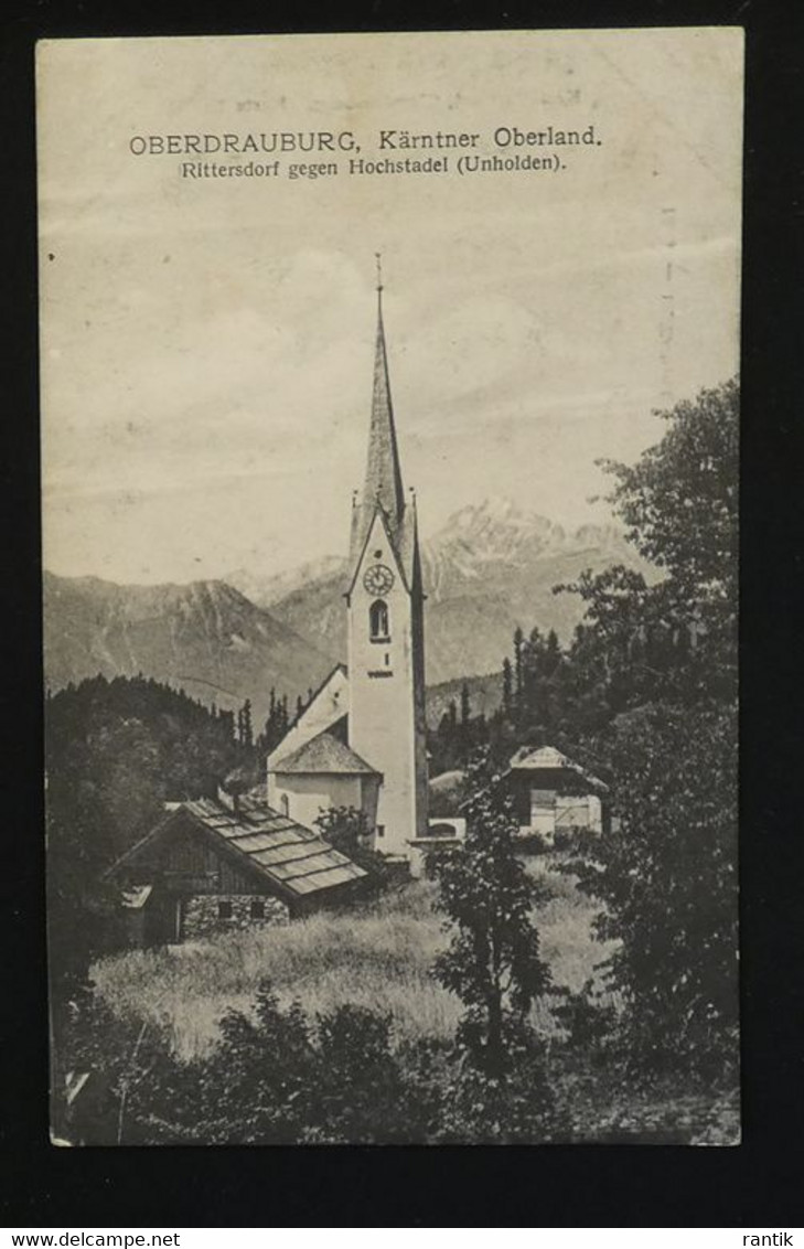 Oberdrauburg Rittersdorf Gegen Hochstadel 1913 - Oberdrauburg