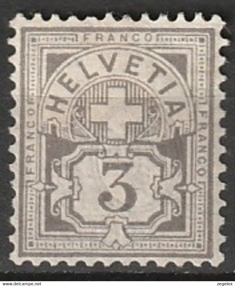 Suisse 1882 Fils De Soie. Yv 64. MiNr.51 - Unused Stamps