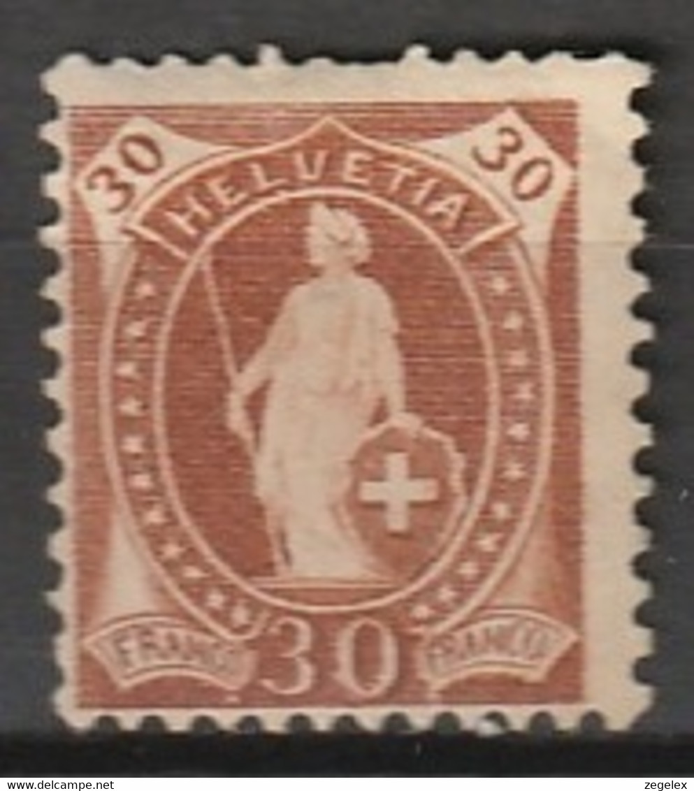Suisse 1882-1904 Yv 74 Mi. 60 MNG (x) Sans Gomme - Unused Stamps