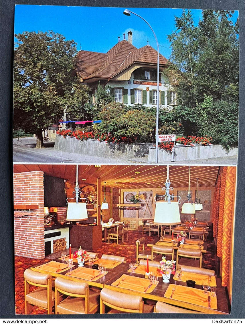 Rapperswil BE Gasthaus Bären/ 2 Bild/ Faltkarte - Rapperswil