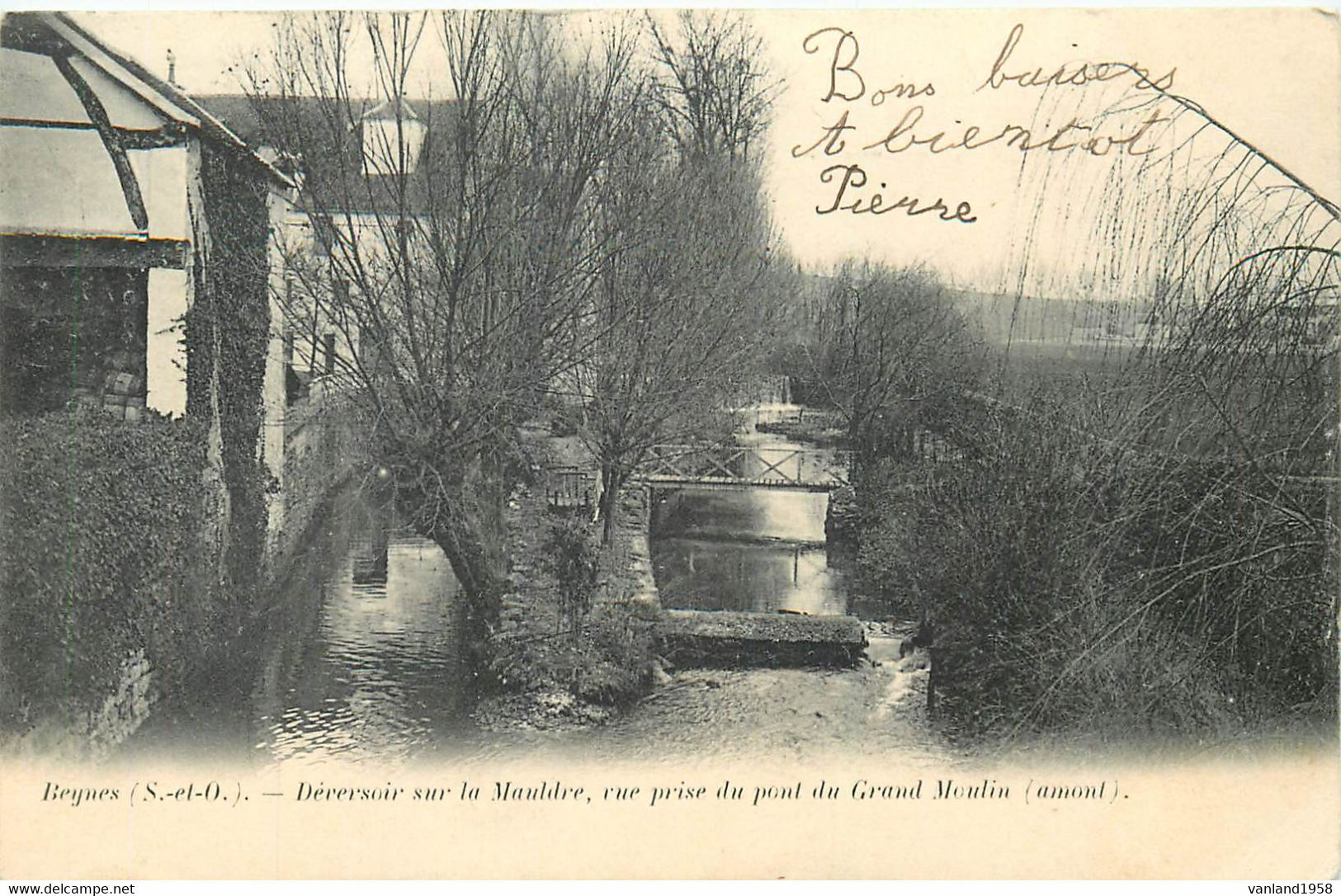 BEYNES-vue Du Pont Du Grand Moulin (amont) - Beynes