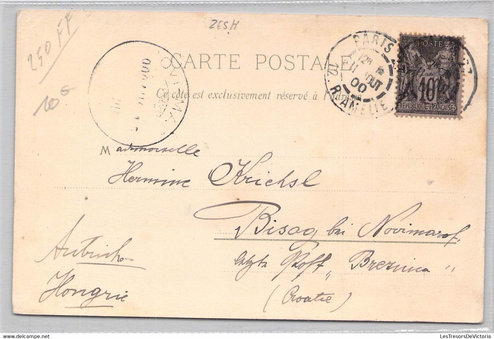 CPA France- Souvenir De Paris - Editeurs Seughol & Magdelin - Dos Non Divisé - Oblitérée Paris 1900 - Place Concorde - Autres & Non Classés